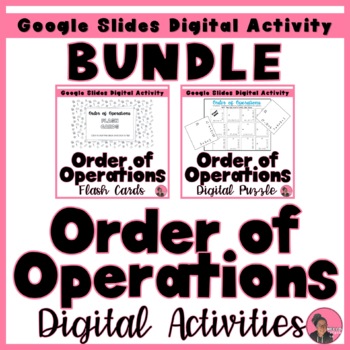 Preview of Order of Operations Google Slides Digital Activities