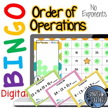Preview of Order of Operations Digital Bingo Game