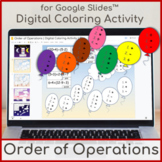 Order of Operations | Digital Coloring Activity | Sky 