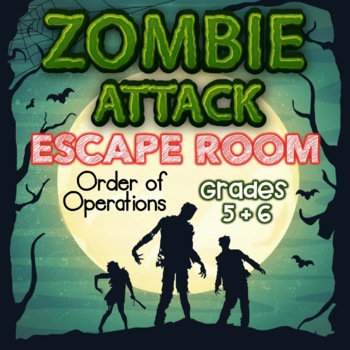 Preview of Order of Operations Digital Escape Room Grades 5 + 6 Skills