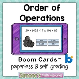Order of Operations Digital Interactive Boom Cards Distanc