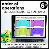 Order of Operations Digital Math Activity | 6th Grade Goog