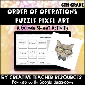 Preview of Order of Operations Digital Mystery Puzzle Activity| Distance Learning