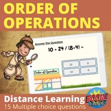 Order of Operations Distance Learning | Order of Operation