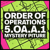 5.OA.A.1 Order of Operations - Dragon Mystery Picture