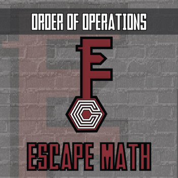 Preview of Order of Operations Escape Room Activity - Printable & Digital Game