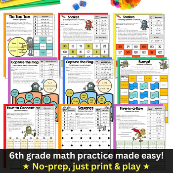 Order of Operations, Evaluating Expressions, Equations & Inequalities ...