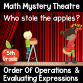 Order of Operations & Evaluating Expressions Math Mystery 