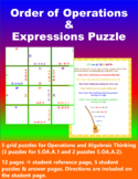 Order of Operations & Writing Equations/Expressions Puzzle