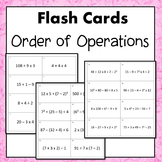 Order of Operations Flash Cards or Task Cards