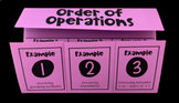 Order of Operations Editable Foldable Notes for 6th Grade Math