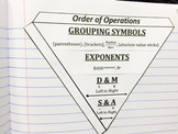 Order of Operations Foldable/Graphic Organizer