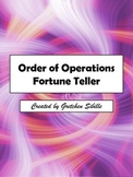 Order of Operations Fortune Teller