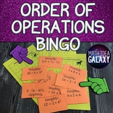 Order of Operations Game - Bingo