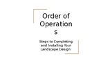 Order of Operations: Garden Design