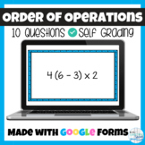 Order of Operations Google Form for Quiz, Test, or Classwork