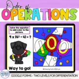 Order of Operations Google™ Forms | 100s Day | PEMDAS