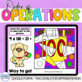 Order of Operations Google™ Forms | 100s Day | With Parentheses