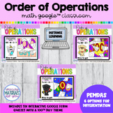 Order of Operations Google™ Forms Quizzes | 100s Day | Min