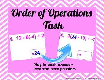 Preview of Order of Operations Google Slides