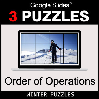 Preview of Order of Operations - Google Slides - Winter Puzzles