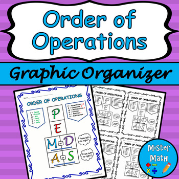 Preview of Order of Operations Graphic Organizer FREEBIE