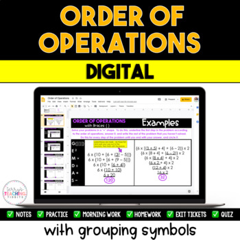 Preview of Order of Operations Resource Pack - Digital