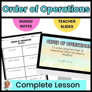 Preview of Order of Operations | Guided Notes & Teacher Slides