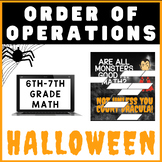 Order of Operations | Halloween Math Mystery Digital Activ