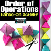 Order of Operations Hands-On Self-Checking Activity for Display