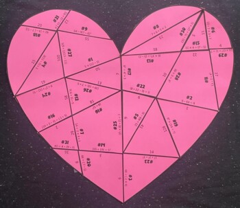 Preview of Order of Operations - Heart Puzzle Valentine's Day Activity