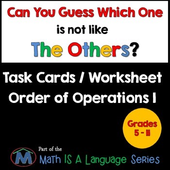 Preview of Order of Operations I - Can you guess which one? - print version