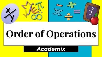 Preview of Order of Operations Instructional Slides - Guided Notes (with Answer Key)