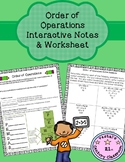 Order of Operations Interactive Notes