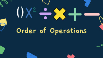 Preview of Order of Operations Introduction Activity and Assessment (Google Slides)