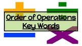 Order of Operations (Key Words) Posters/ Anchor Charts