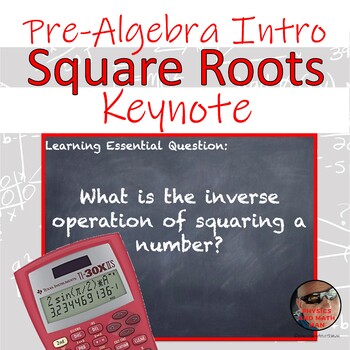 Preview of Square Roots with Examples Keynote Presentation