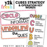 Order of Operations Keywords and CUBES Strategy Posters
