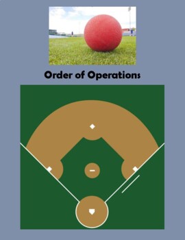 Preview of Order of Operations:  Kickball Diamond