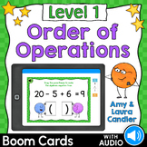 Order of Operations Level 1 Boom Cards (Self-Grading with 