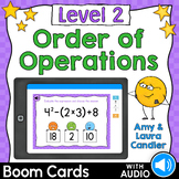 Order of Operations Level 2 Boom Cards (Self-Grading with 