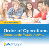 Order of Operations Logic Puzzle- Group Activity