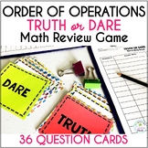 Order of Operations Math Game | Math Activity | Truth or Dare