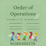 Order of Operations Math PEMDAS Practice: Activities Works