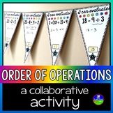 Order of Operations Math Pennant Activity {5th grade math}