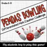 Order of Operations Math Strategy Computation Bowling Game