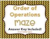 Order of Operations Maze