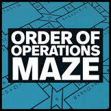 5.OA.A.1 Order of Operations Maze - No Exponents - Fun Mat