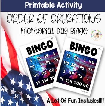 Order of Operations Memorial Day Bingo by Mathing Around Store | TPT