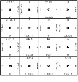 math puzzles for high school printable